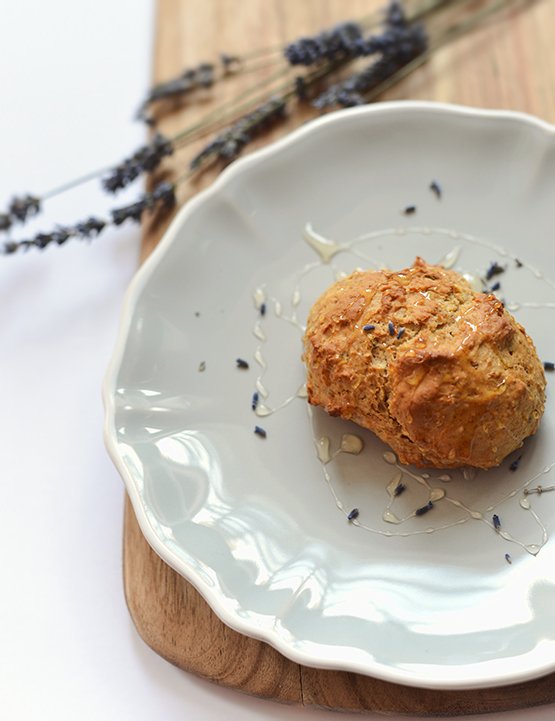 Scones au miel et à la lavande