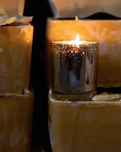 Apis Cera bougie ambre en cire d'abeille