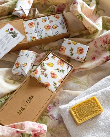 Savons bio saponification à froid au miel et à la cire d'abeille - Apis Cera